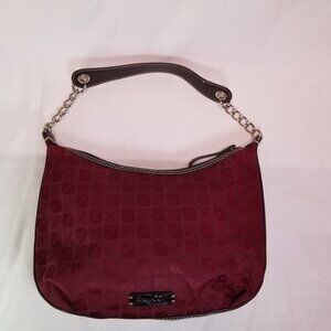 Nine West Co. Women's Girl's Maroon Fabric Purse Handbag